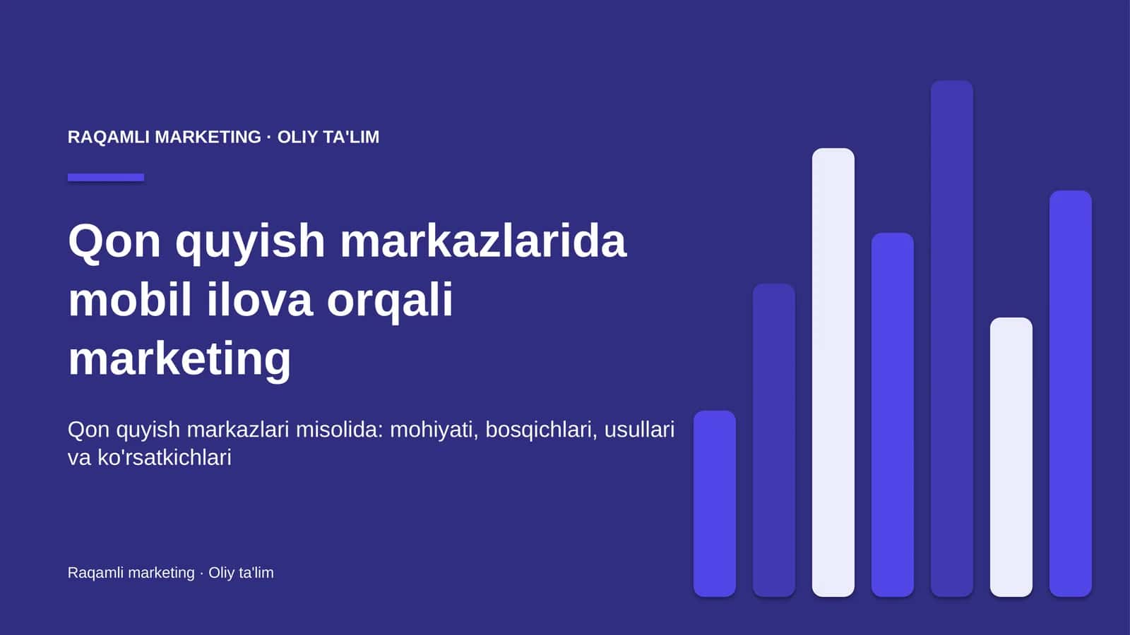 qon quyish markazlarida mobil ilova orqali marketing 3555