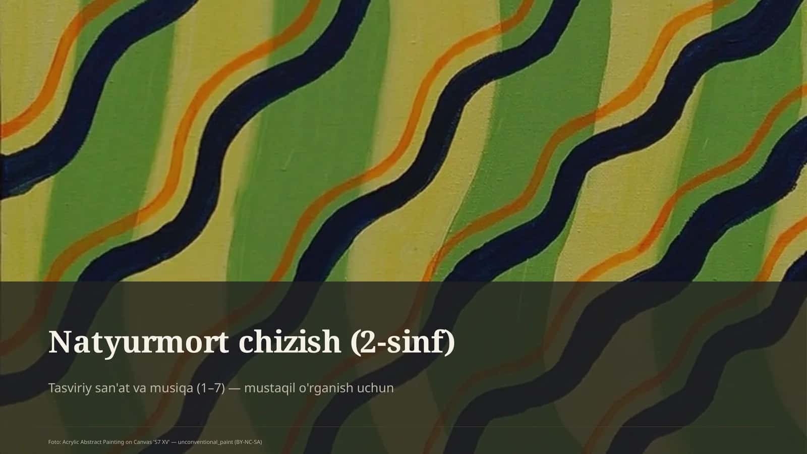 Natyurmort chizish (2-sinf)