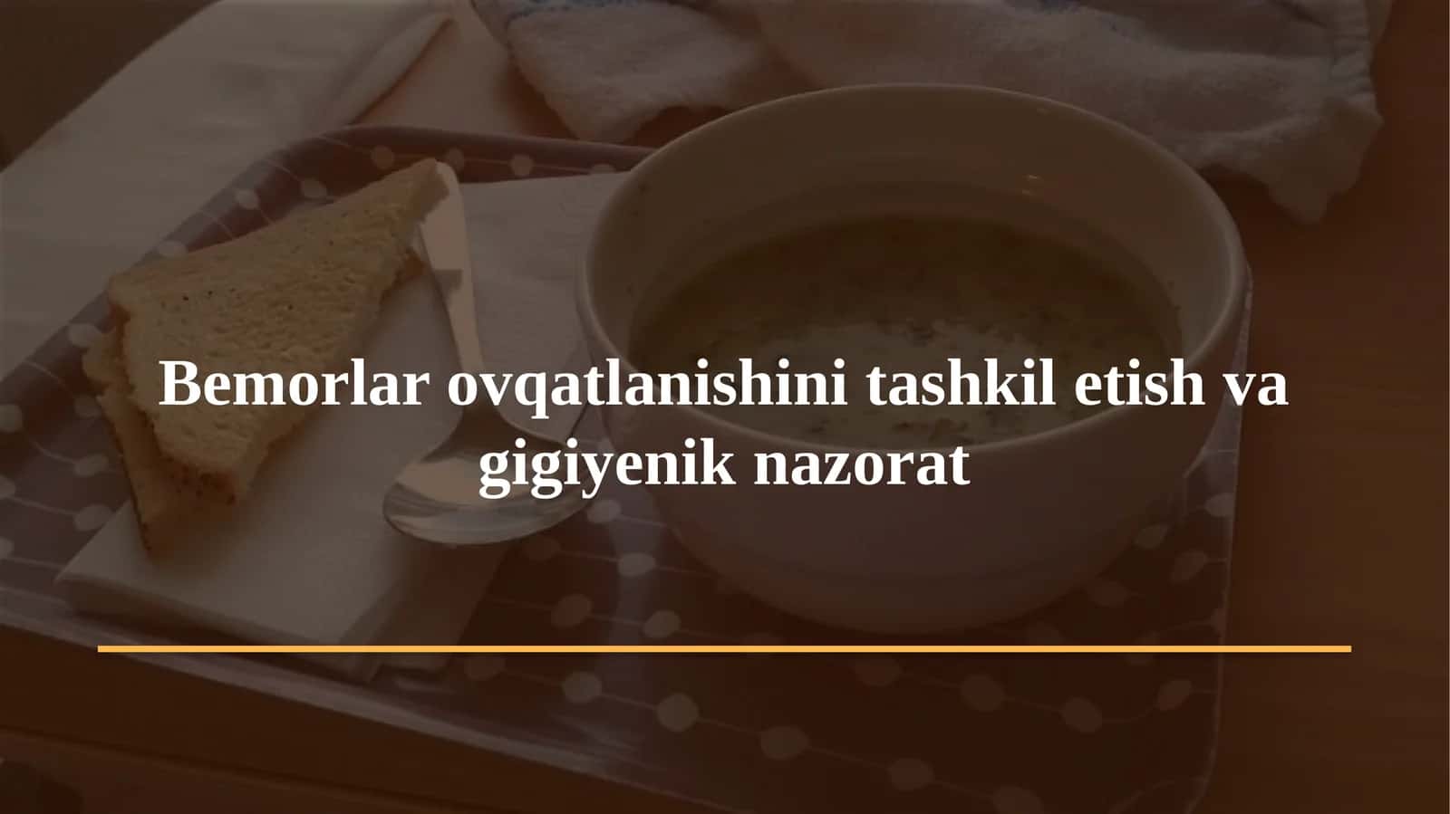 Gigiyena. Tibbiy ekologiya · Amaliy mashg'ulot № 2