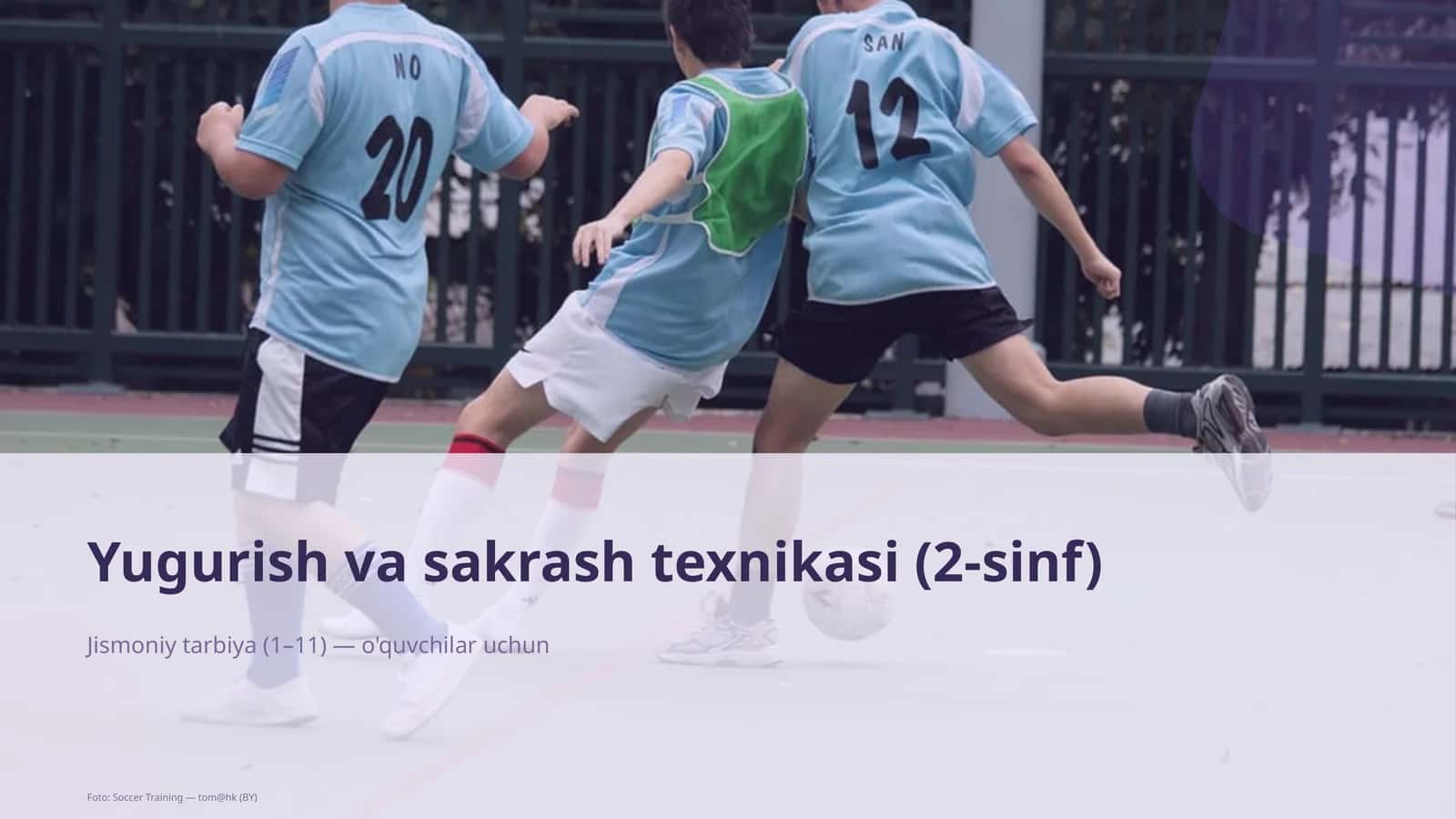 Yugurish va sakrash texnikasi (2-sinf)