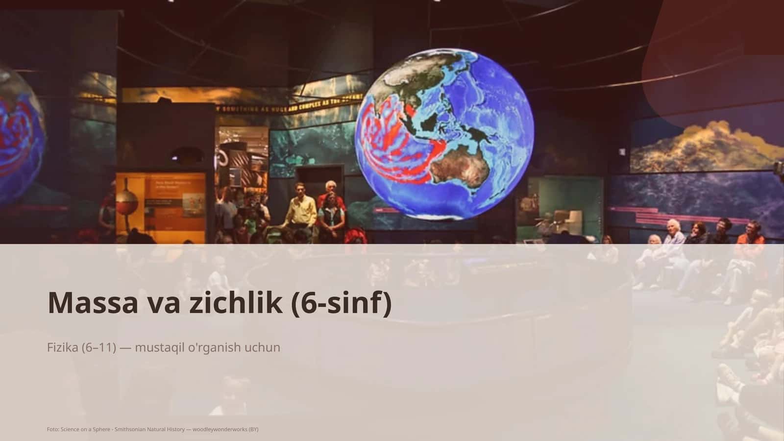 Massa va zichlik (6-sinf) Fizika (6–11) — mustaqil o'rganish uchun