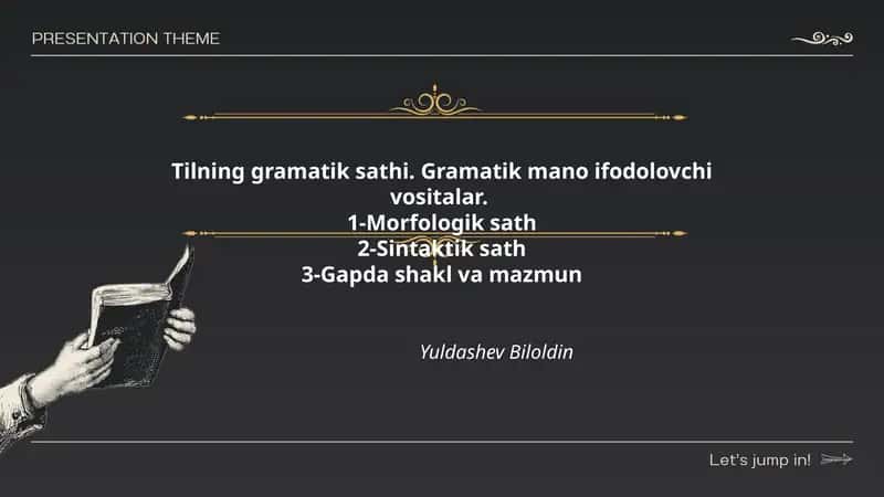 Tilning gramatik sathi