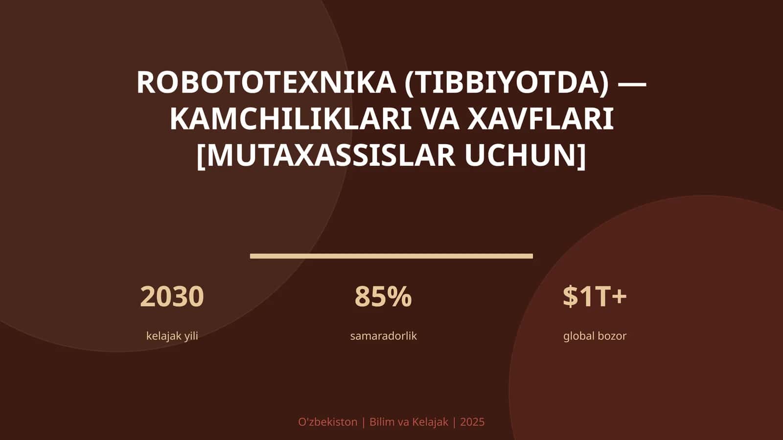 Robototexnika (Tibbiyotda) — Kamchiliklari va Xavflari [Mutaxassislar uchun]
