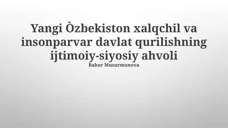 Iqtisodiyotni liberallashtirish va xususiylashtirish jarayonlari