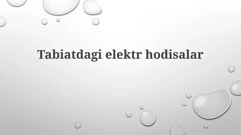 Tabiatdagielektrhodisalar