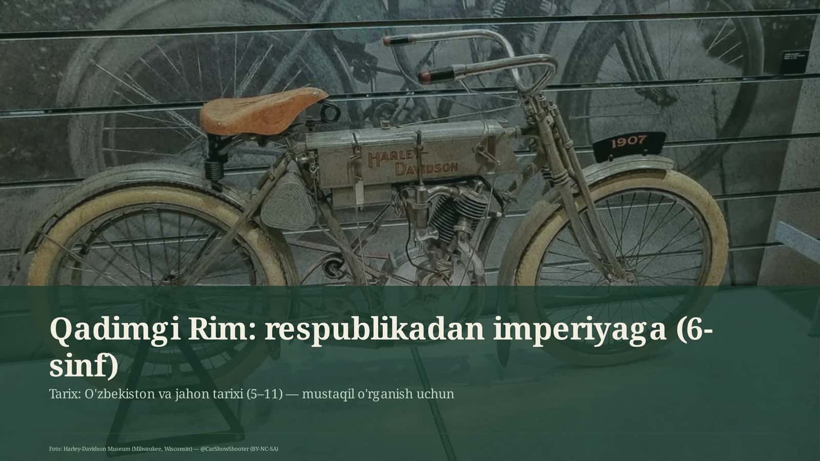 Qadimgi Rim: respublikadan imperiyaga (6-sinf)