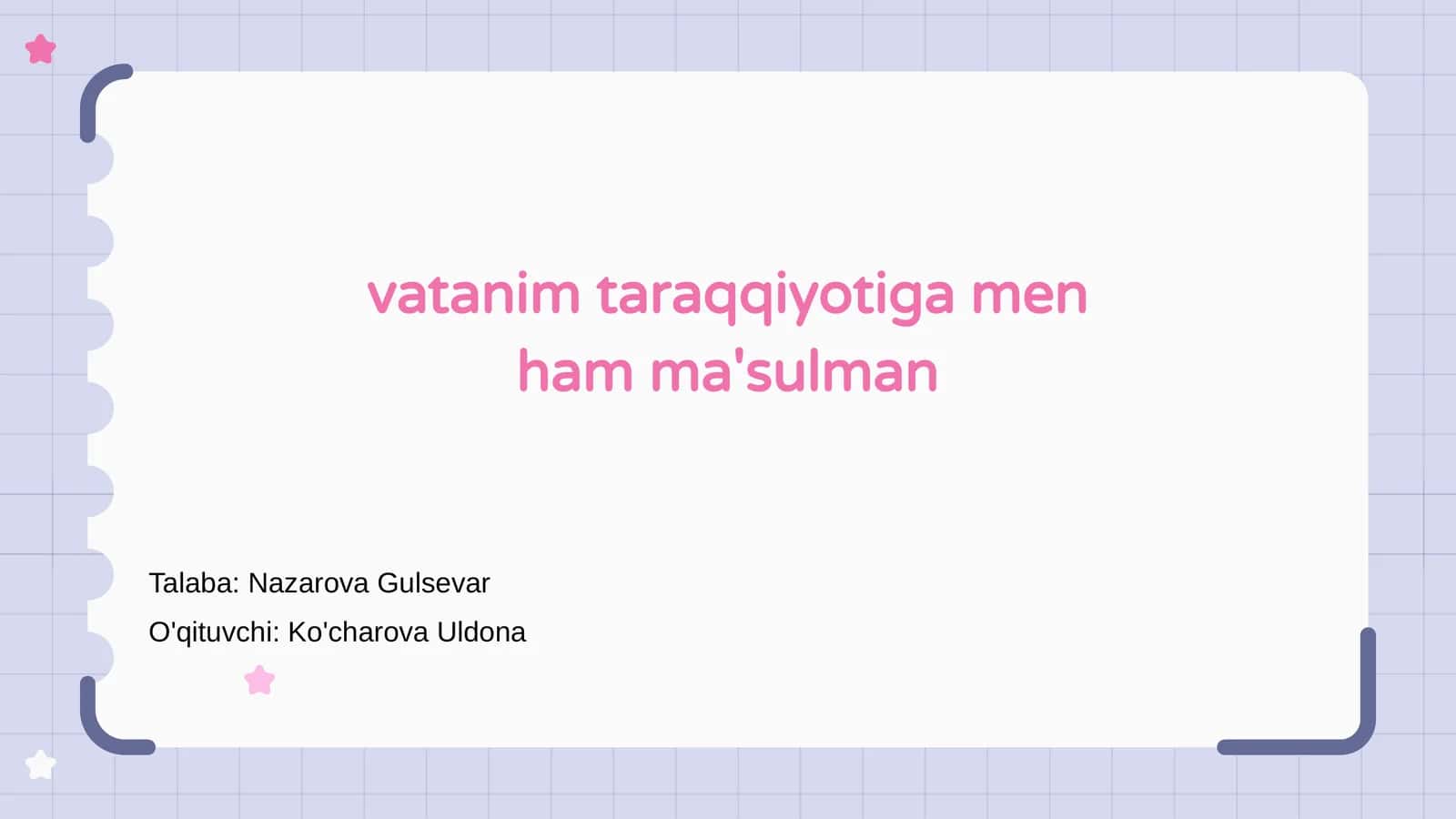 Vatanim - Mening Baxtim