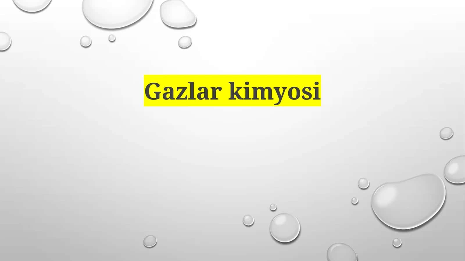 Gazlar kimyosi