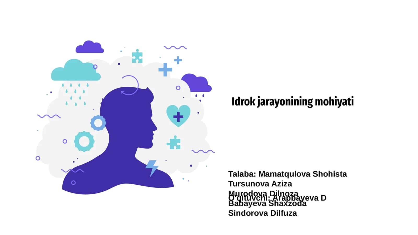 Idrok jarayonining mohiyati
