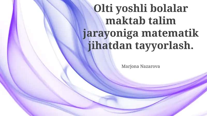 Kichkintoylar uchun jalb qiluvchi mashg'ulotlar