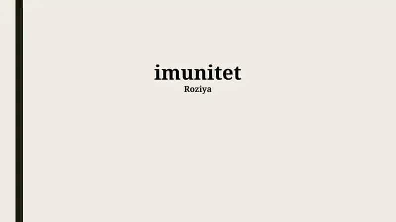 imunitet