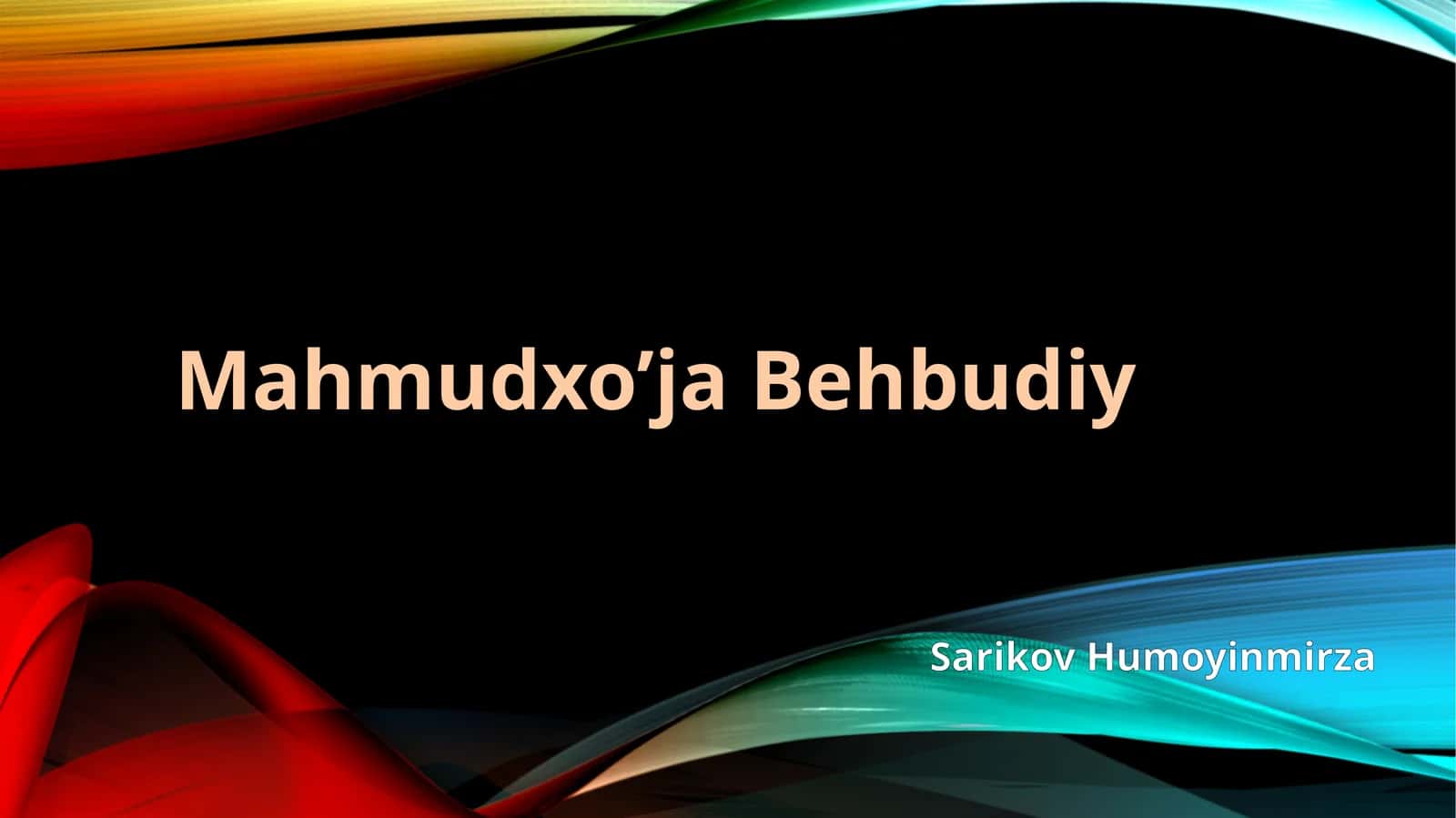 Mahmudxo’ja Behbudiy