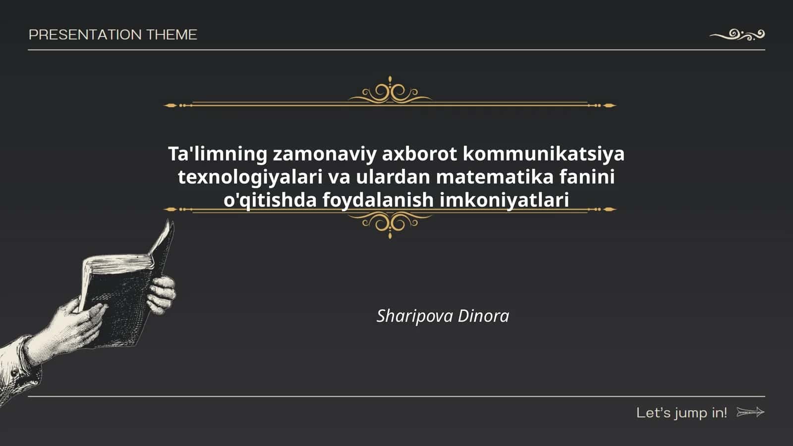 Ta'limning zamonaviy axborot kommunikatsiya texnologiyalari va ulardan matematika fanini o'qitishda foydalanish imkoniyatlari