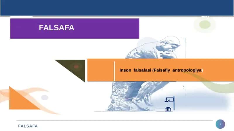 Insоn  falsafasi (Falsafiy  antropologiya)