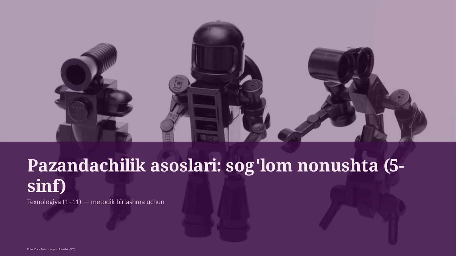 Pazandachilik asoslari: sog'lom nonushta (5-sinf)