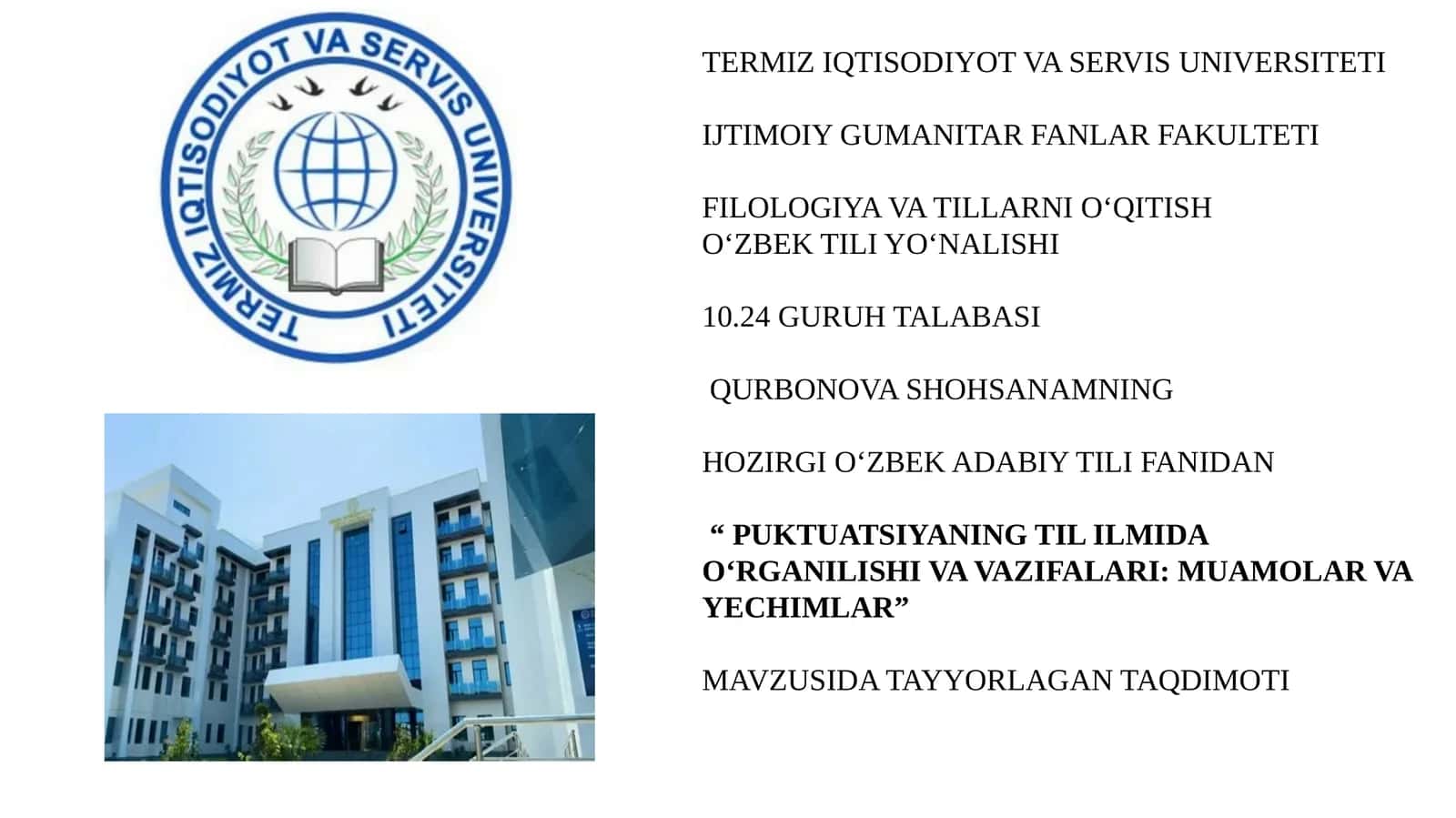 Punktuatsiyaning Tili va Muamolari