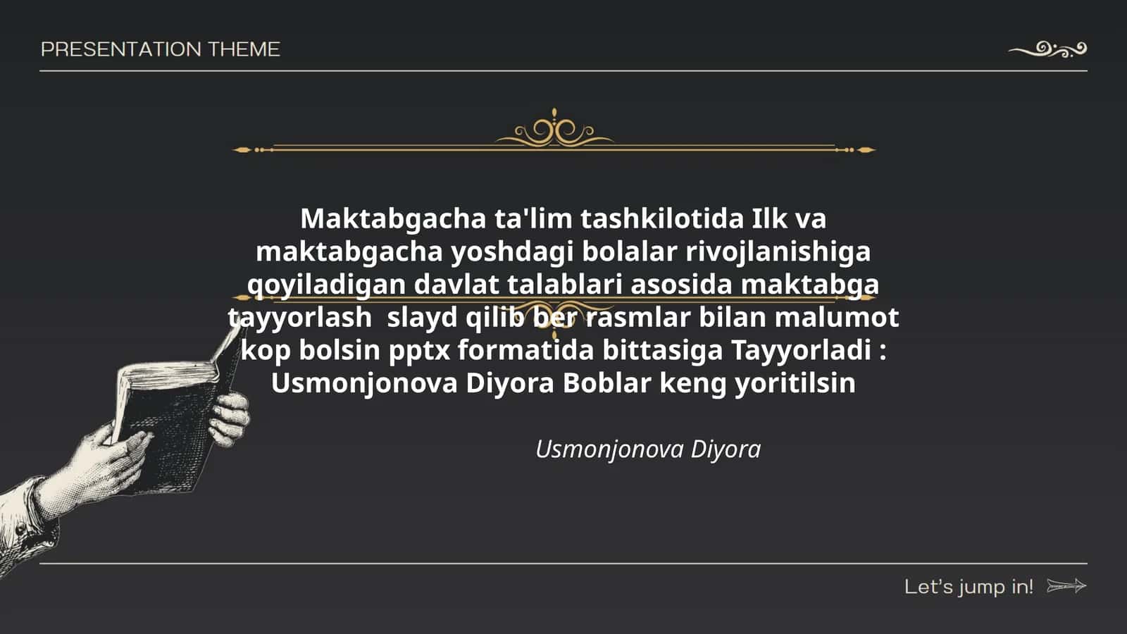 Maktabgacha ta'limda bolalar rivojlanishi