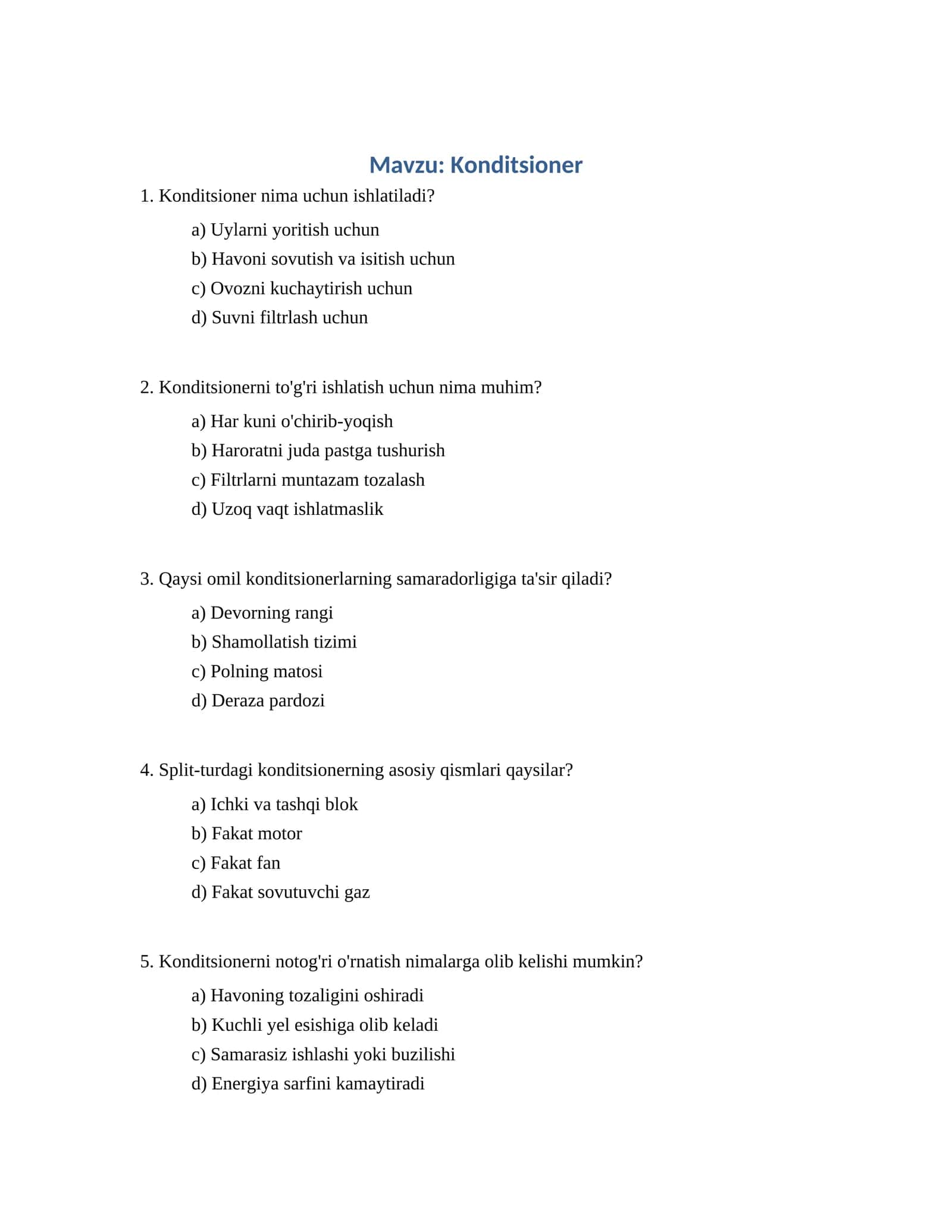 Konditsioner