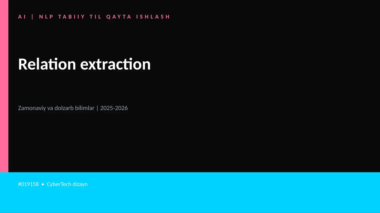AI | NLP TABIIY TIL QAYTA ISHLASH