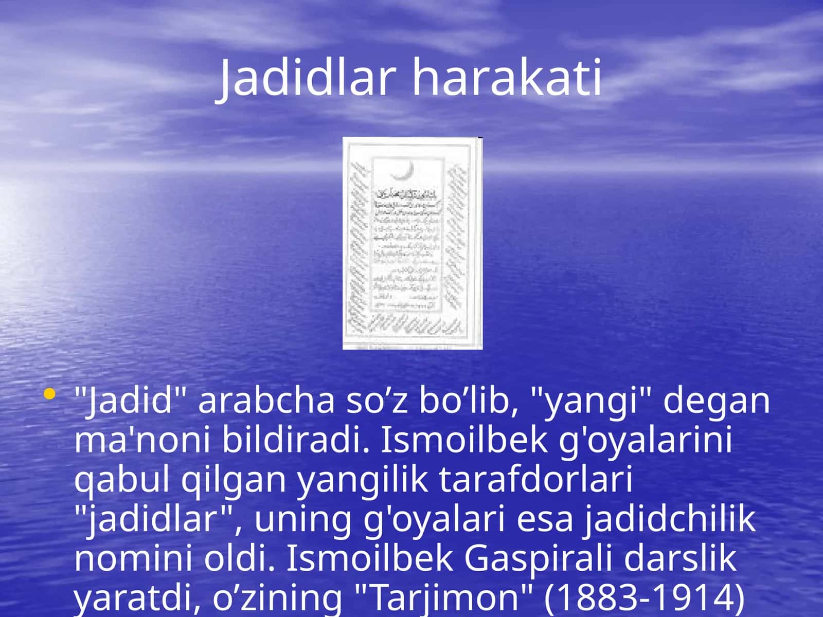 Jadidlar harakati