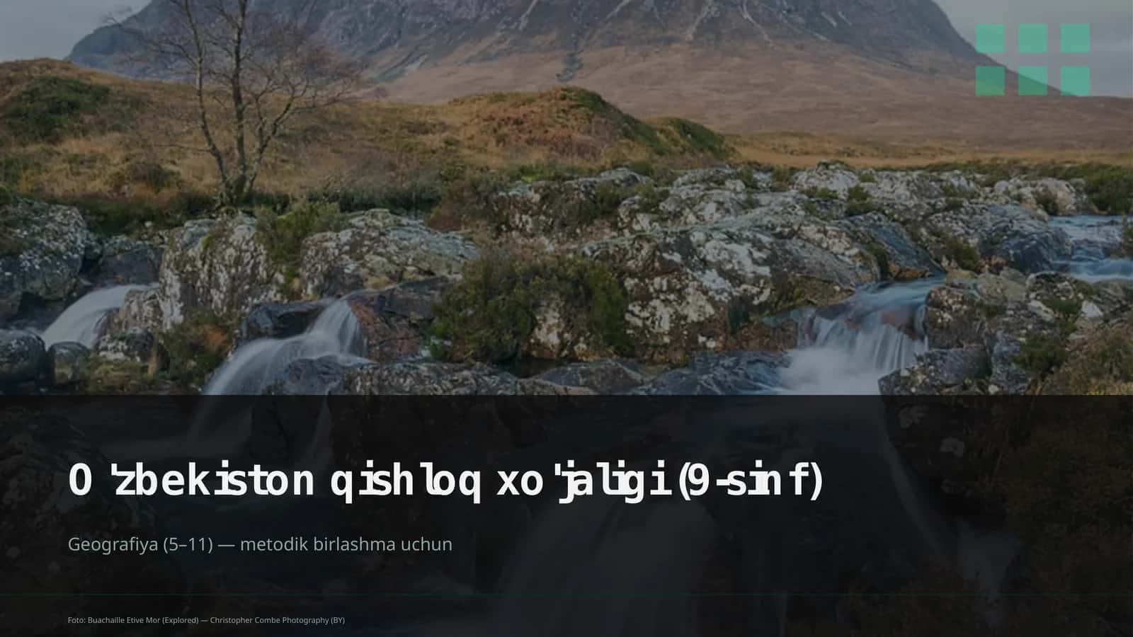 Geografiya (5–11) — metodik birlashma uchun