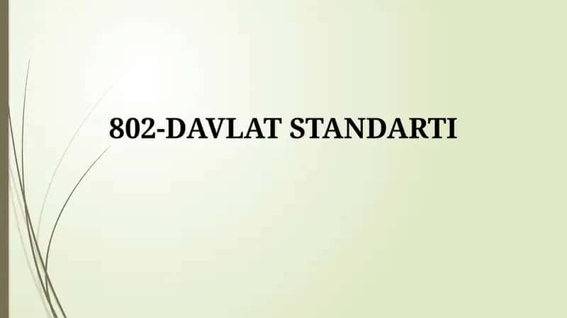 802 Davlat Standarti