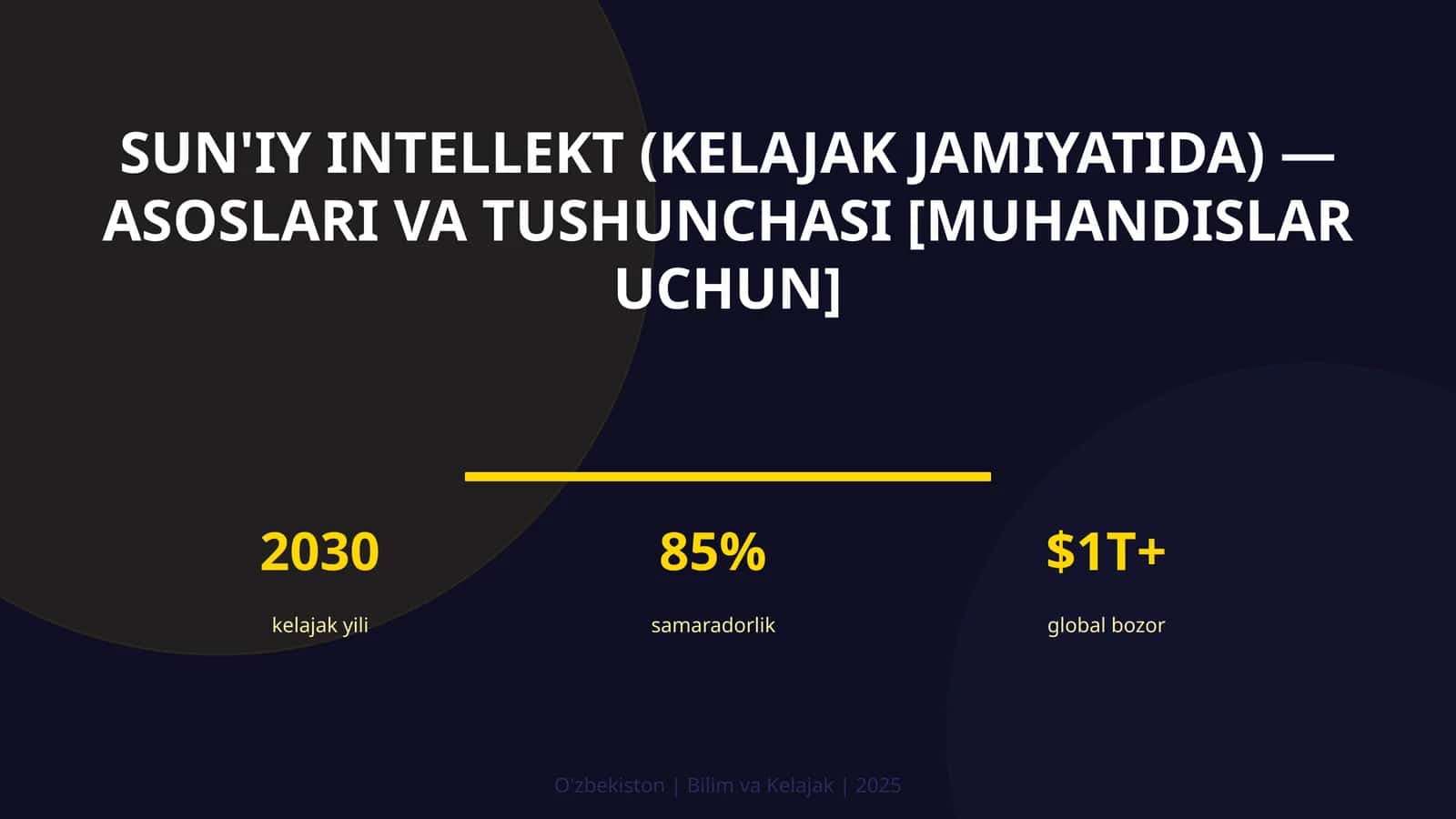 Sun'iy intellekt (kelajak jamiyatida) — asoslari va tushunchasi [muhandislar uchun]