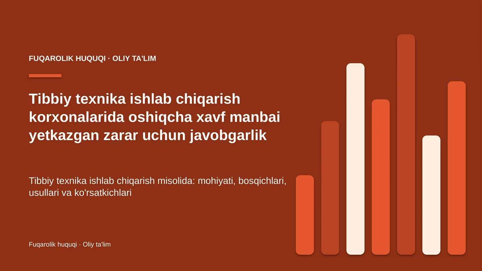 tibbiy texnika ishlab chiqarish korxonalarida oshiqcha xavf manbai yetkazgan zarar uchun javobgarlik 9199