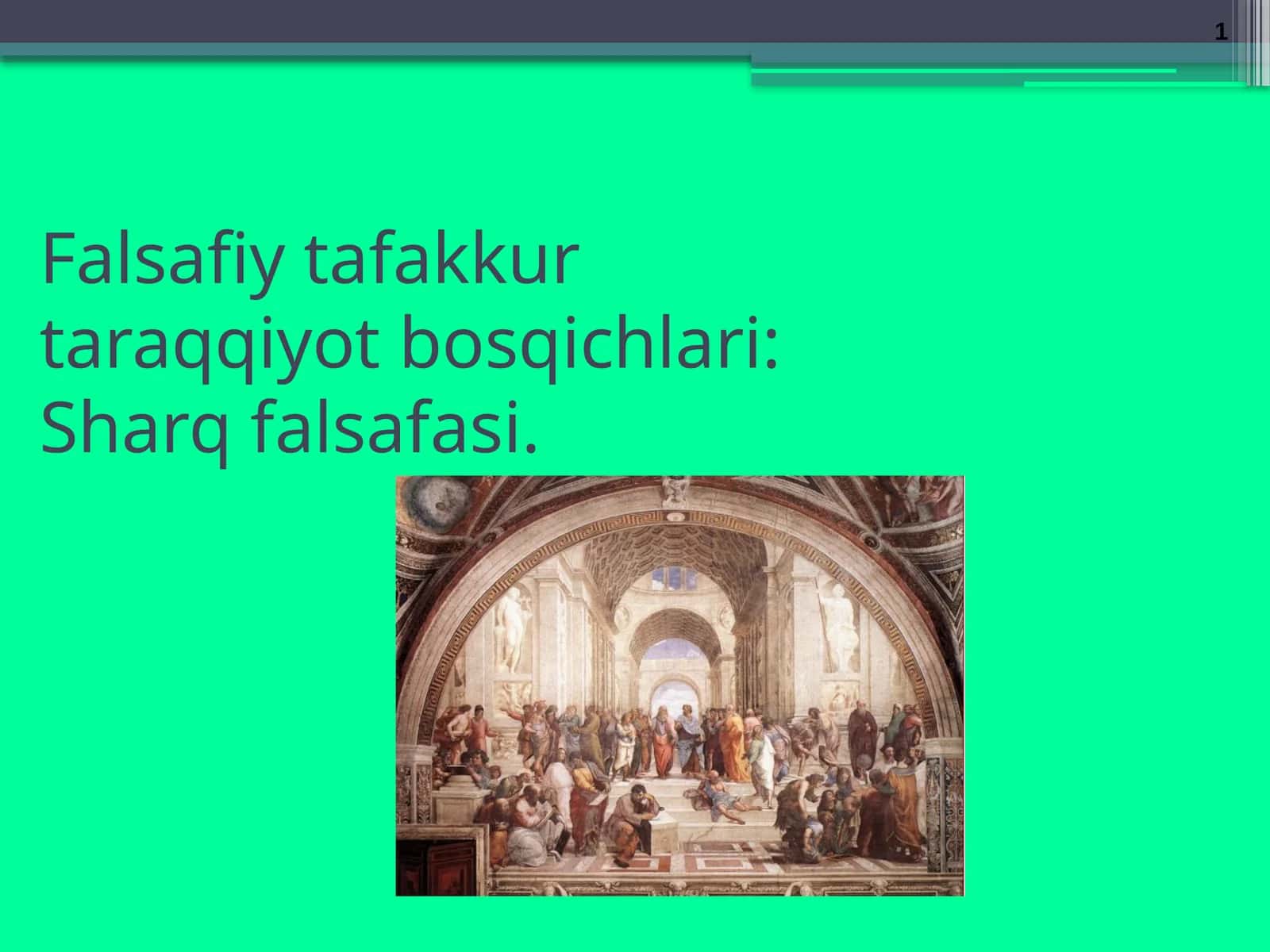 Falsafiy tafakkur taraqqiyot bosqichlari: Sharq falsafasi