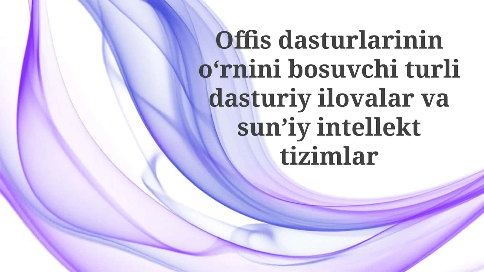 Tarix, bugungi kun va kelajak