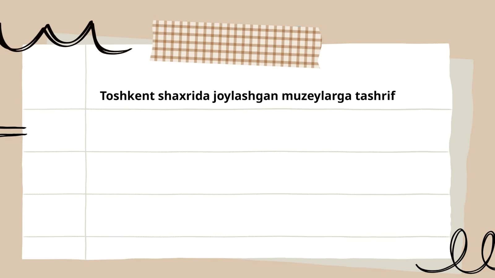 Toshkentdagi muzeylar tarixi