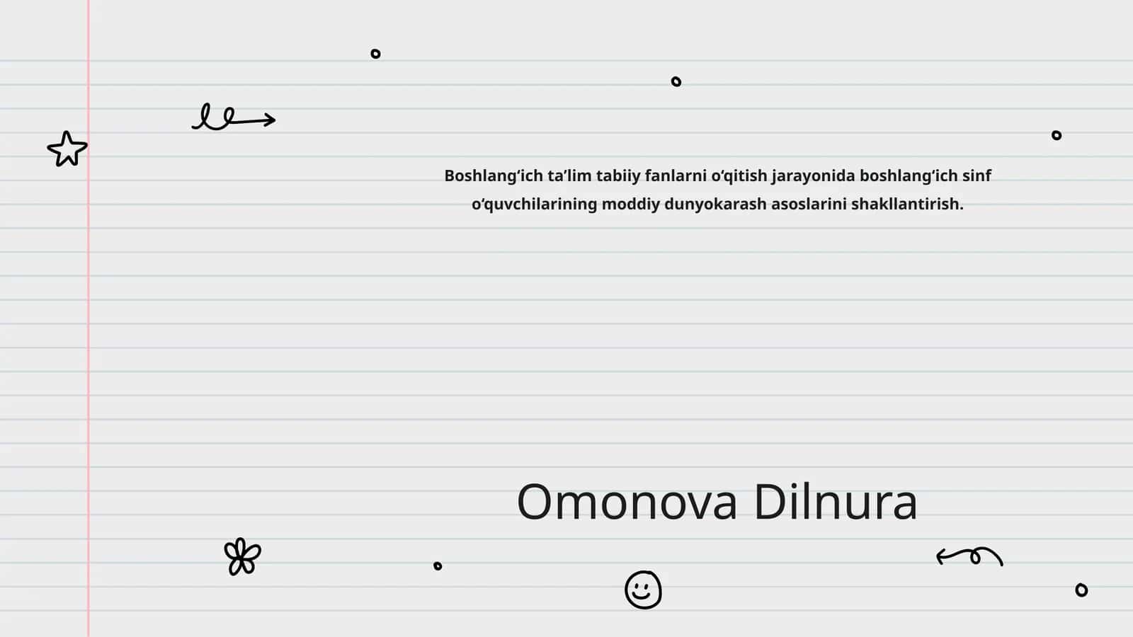 Boshlang‘ich ta’lim tabiiy fanlarni o‘qitish jarayonida