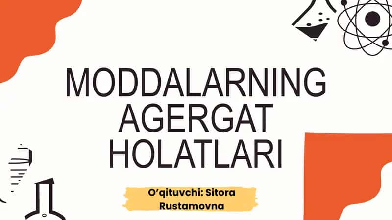 Moddalarning agregat holatlari