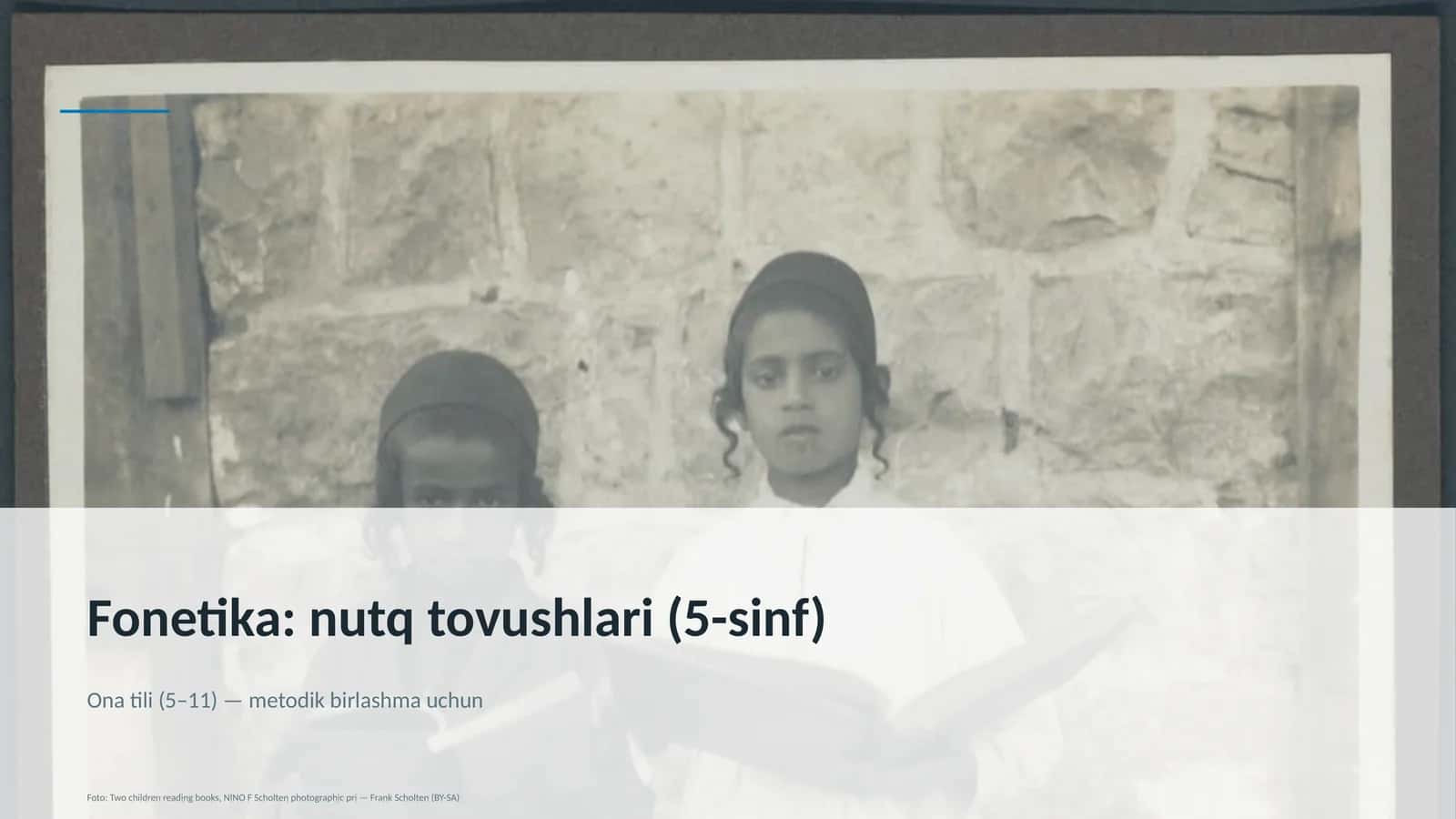 Fonetika: nutq tovushlari (5-sinf)