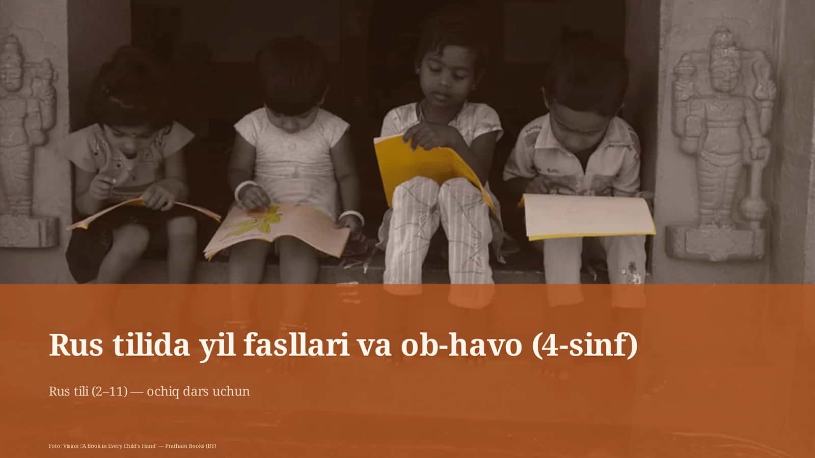 Rus tilida yil fasllari va ob-havo (4-sinf)