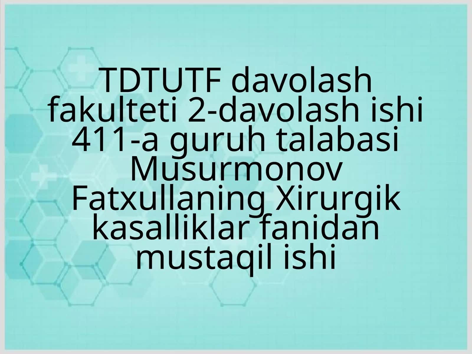 PTI uchburchagi va oraliq churralar