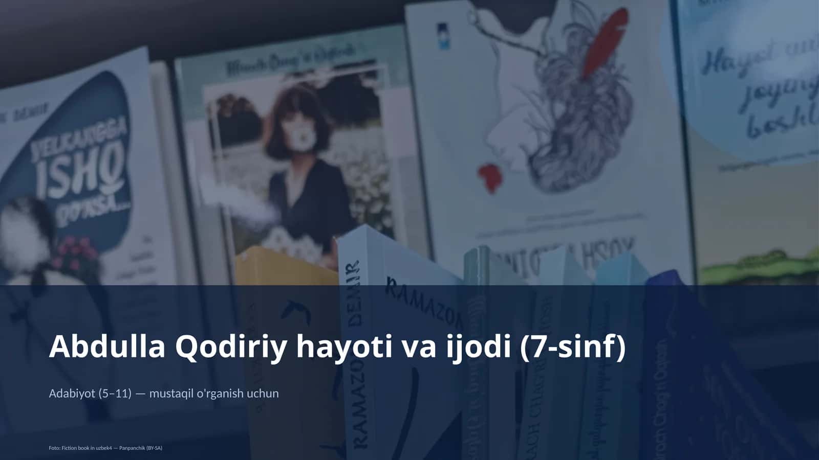 Abdulla Qodiriy hayoti va ijodi (7-sinf)
