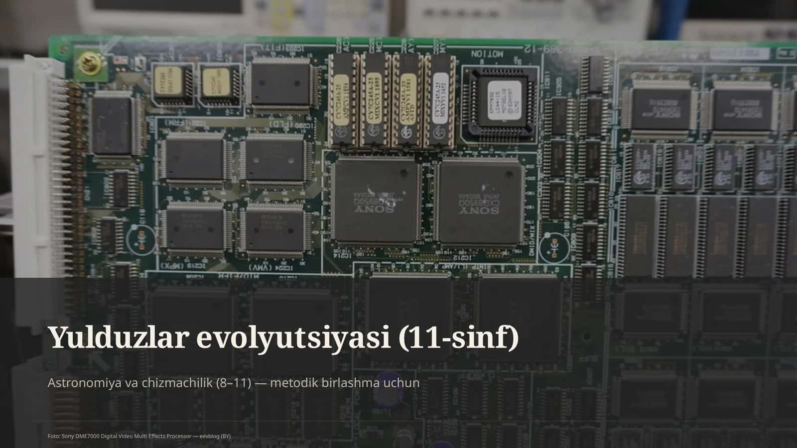 Yulduzlar evolyutsiyasi (11-sinf)