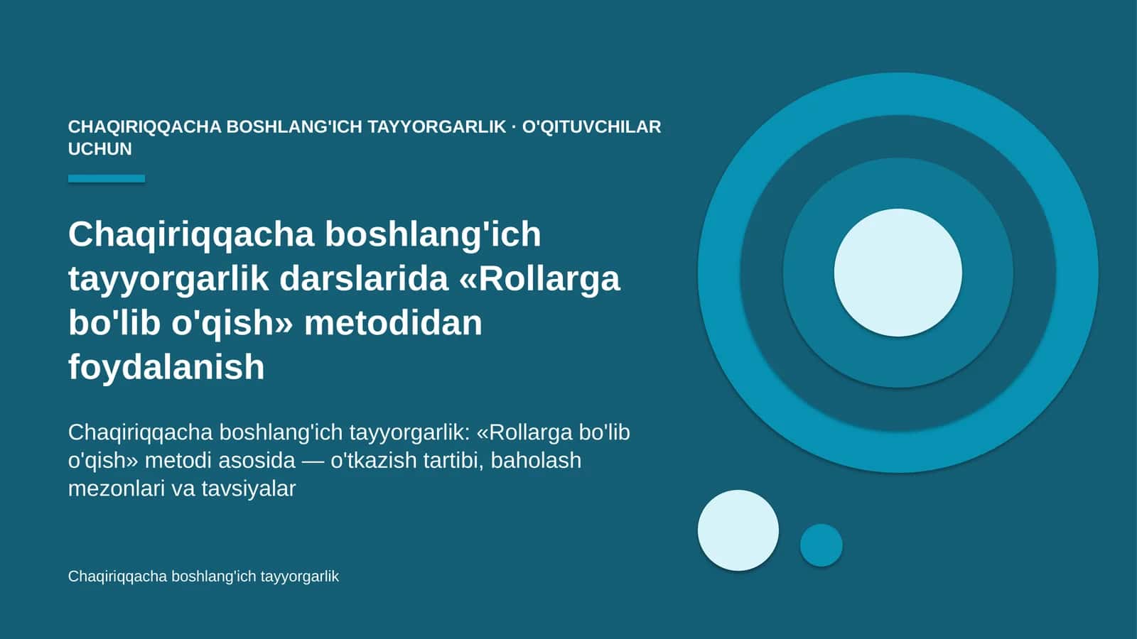 chaqiriqqacha boshlang'ich tayyorgarlik darslarida rollarga bo'lib o'qish metodidan foydalanish 7008