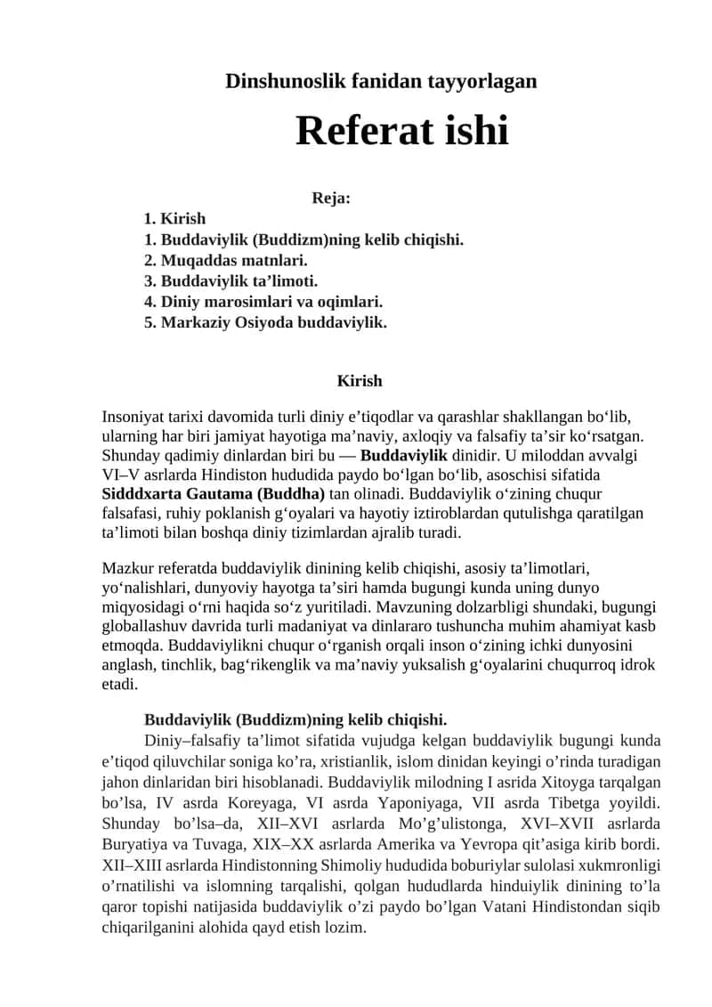 Buddaviylik ta’limoti