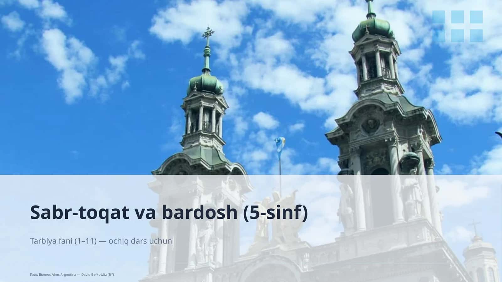 Sabr-toqat va bardosh (5-sinf)