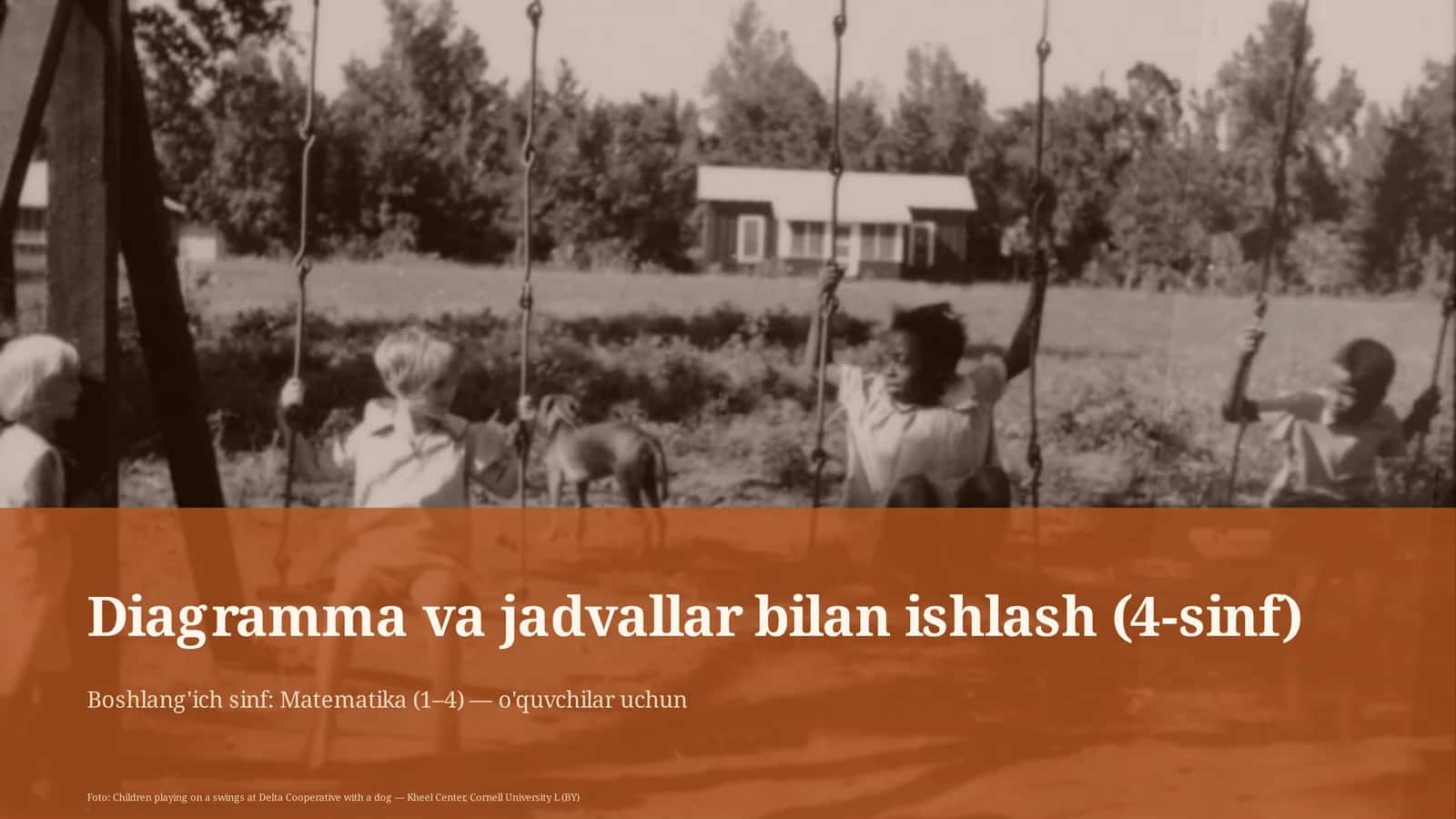 Diagramma va jadvallar bilan ishlash (4-sinf)