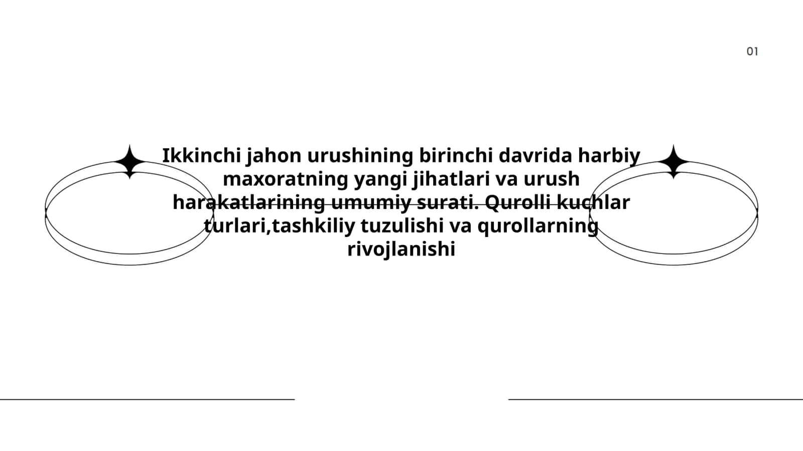 Ikkinchi jahon urushining birinchi davrida harbiy maxoratning yangi jihatlari va urush harakatlarining umumiy surati. Qurolli kuchlar turlari,tashkiliy tuzulishi va qurollarning rivojlanishi