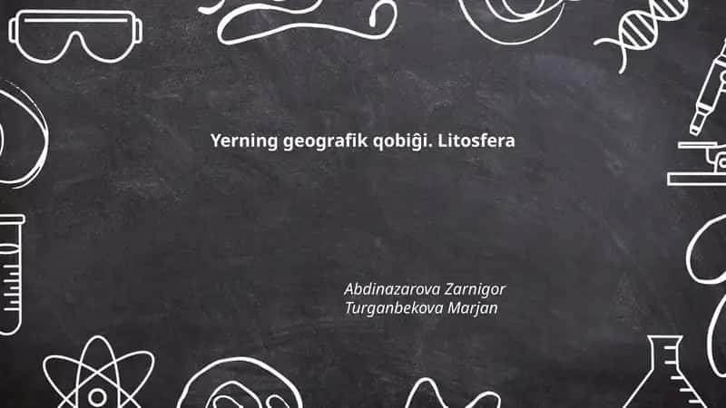 Yerning geografik qobiĝi. Litosfera