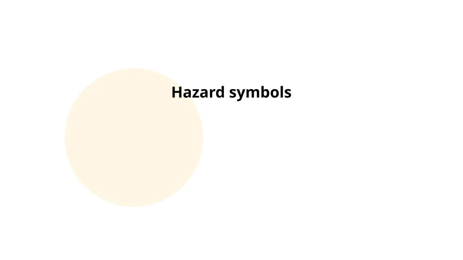 Hazard symbols