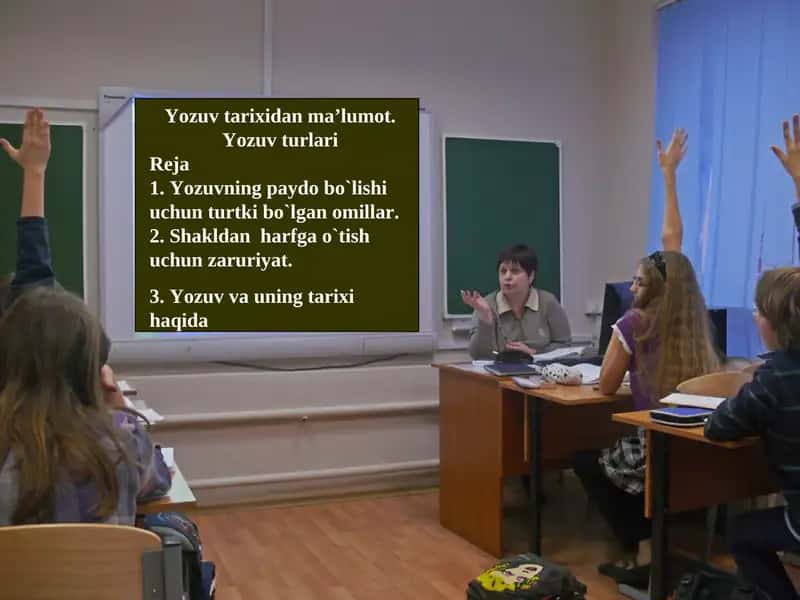 Yozuv tarixidan maʼlumot. Yozuv turlari