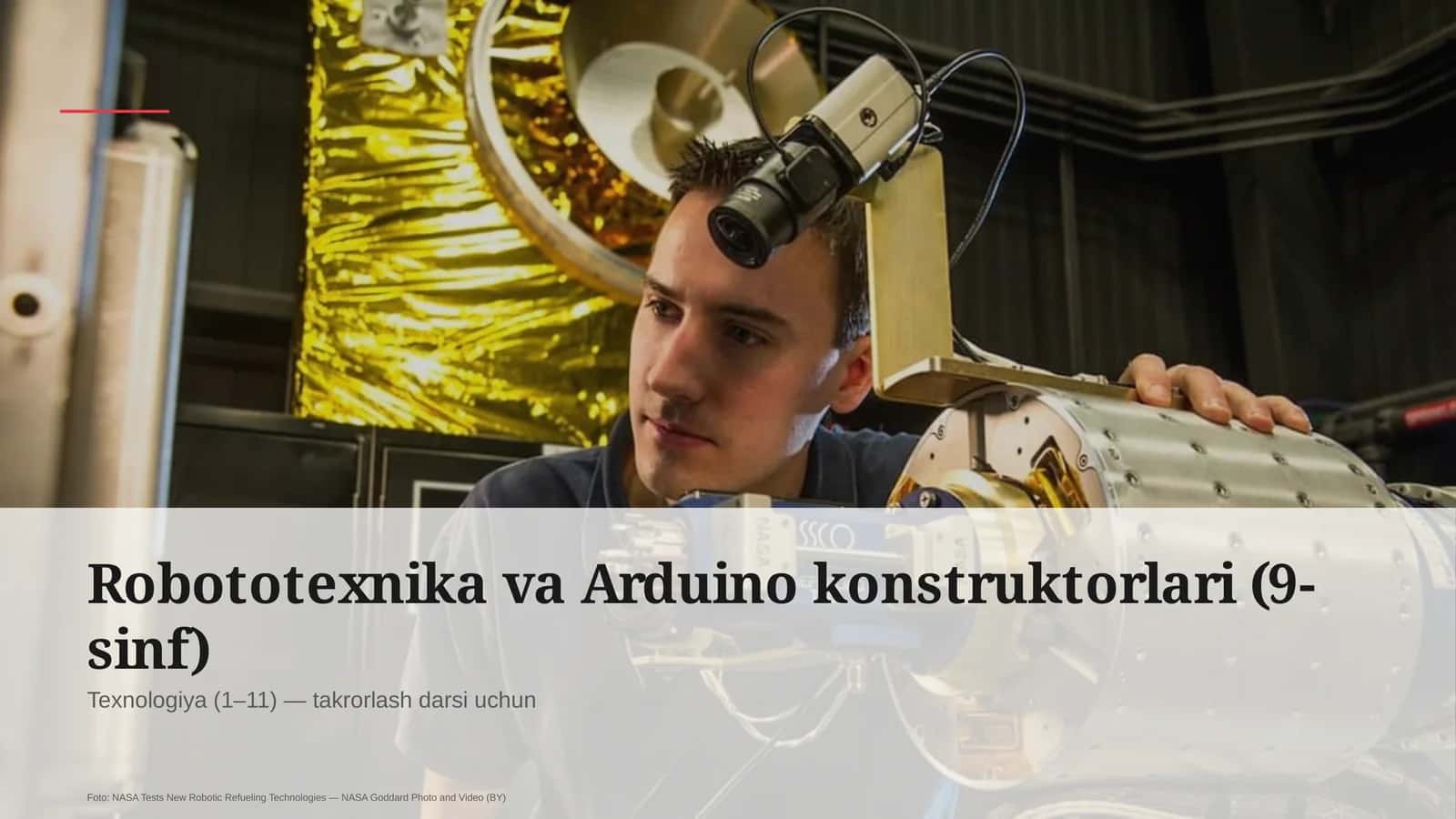 Robototexnika va Arduino konstruktorlari (9-sinf)