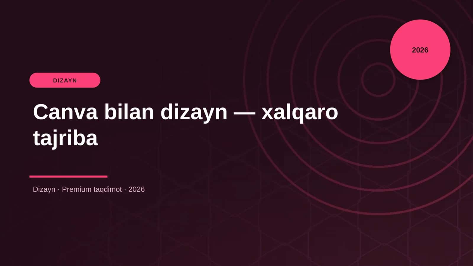 Canva bilan dizayn — xalqaro tajriba