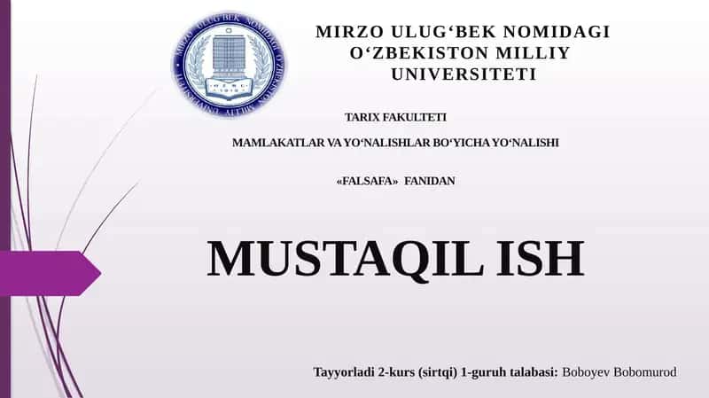 Borliq kategoriyasi va uning mazmuni