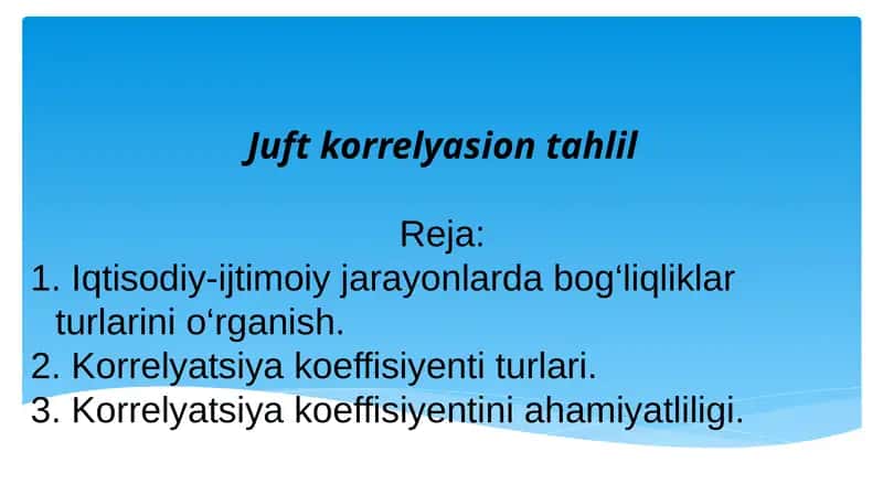 Juftkorrelyasion tahlil